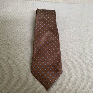Barney’s New York Light Brown Printed Tie
